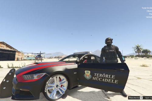 Terörle Mücadele Aracı Mustang GT - Turkish Special Police Car [4K]